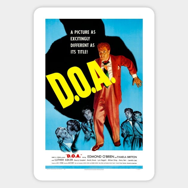 Vintage Movie Poster D.O.A. Sticker by RockettGraph1cs